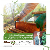 علیرضا صفاخو: تجربه دو دهه روزنامه‌نگاری‌ام را وقف دفاع از صنعت زنبورداری کرده‌ام