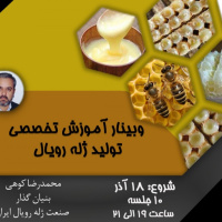 ثبت‌نام عالی‌ترین دوره آموزش تخصصی ژل رویال / فرصتی برای یادگیری از بنیان‌گذار صنعت ژل رویال ایران